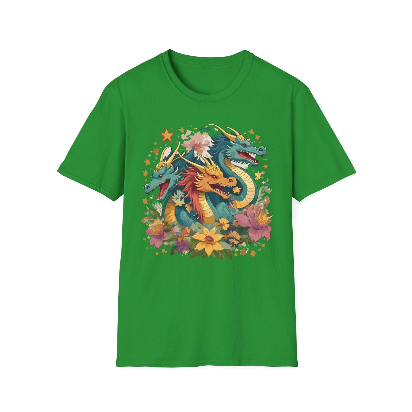 Dragon Graphic Unisex 100 Cotton Tee with Animal Artwork Design 8