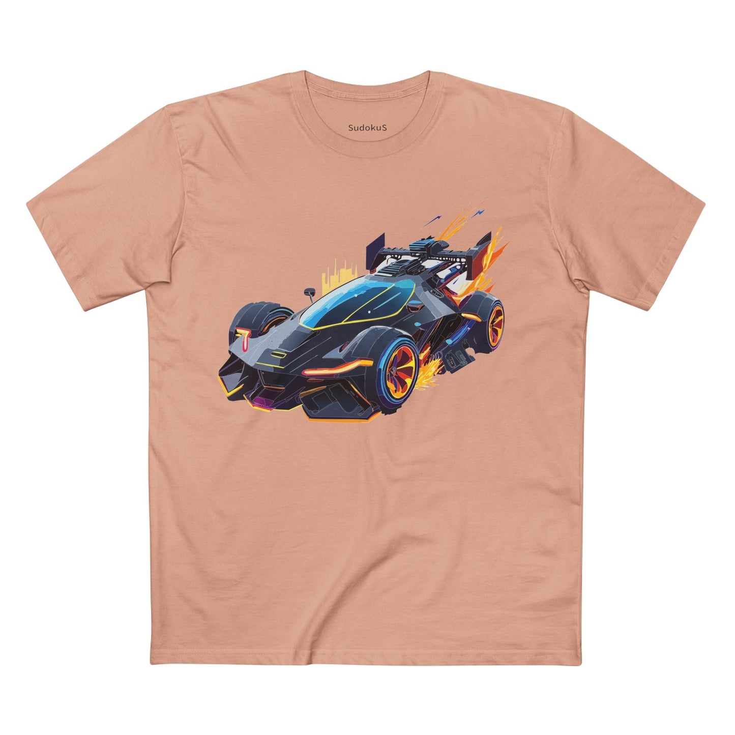 Car Graphic Unisex 100 Cotton Staple Tee 12
