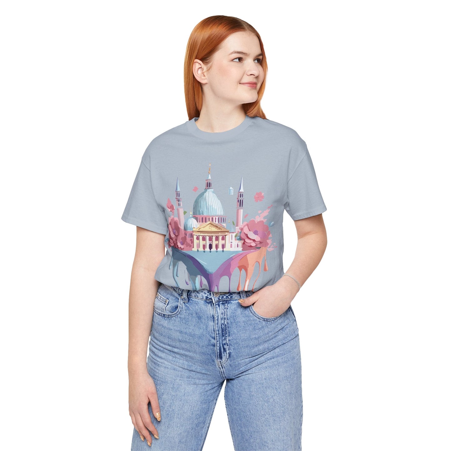 Venice Tourist Graphic Tee Unisex Vintage Inspired Artwork Short Sleeve