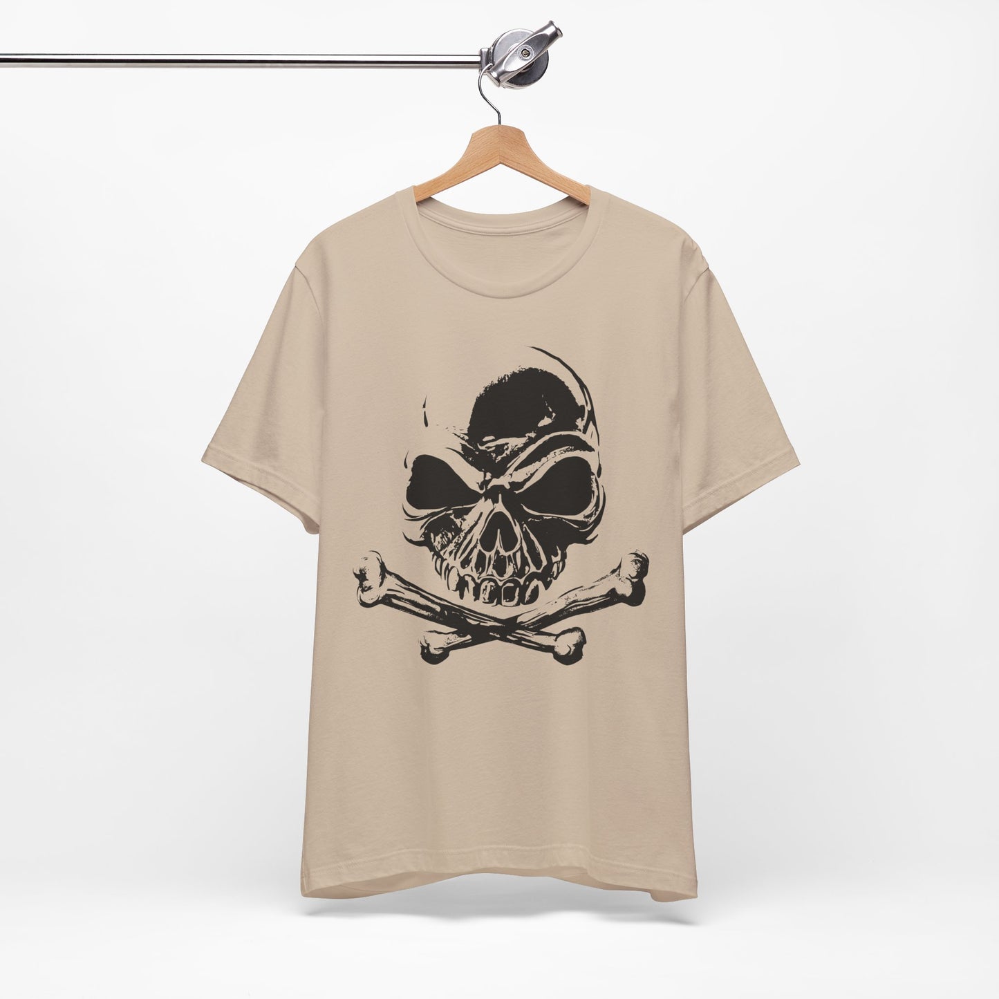 Black Skull Graphic Design Tee, Skull Shirt, Vintage Tees, Art Design T-Shirt, Vintage Graphic Tee, Art Shirts with Skulls
