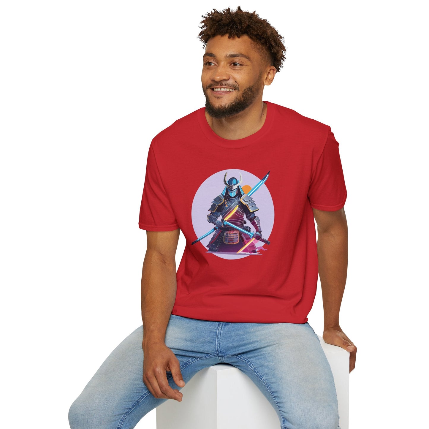 Samurai Shirt Unisex Gildan Softstyle Tee 100 Percent Cotton Lightweight Comfort