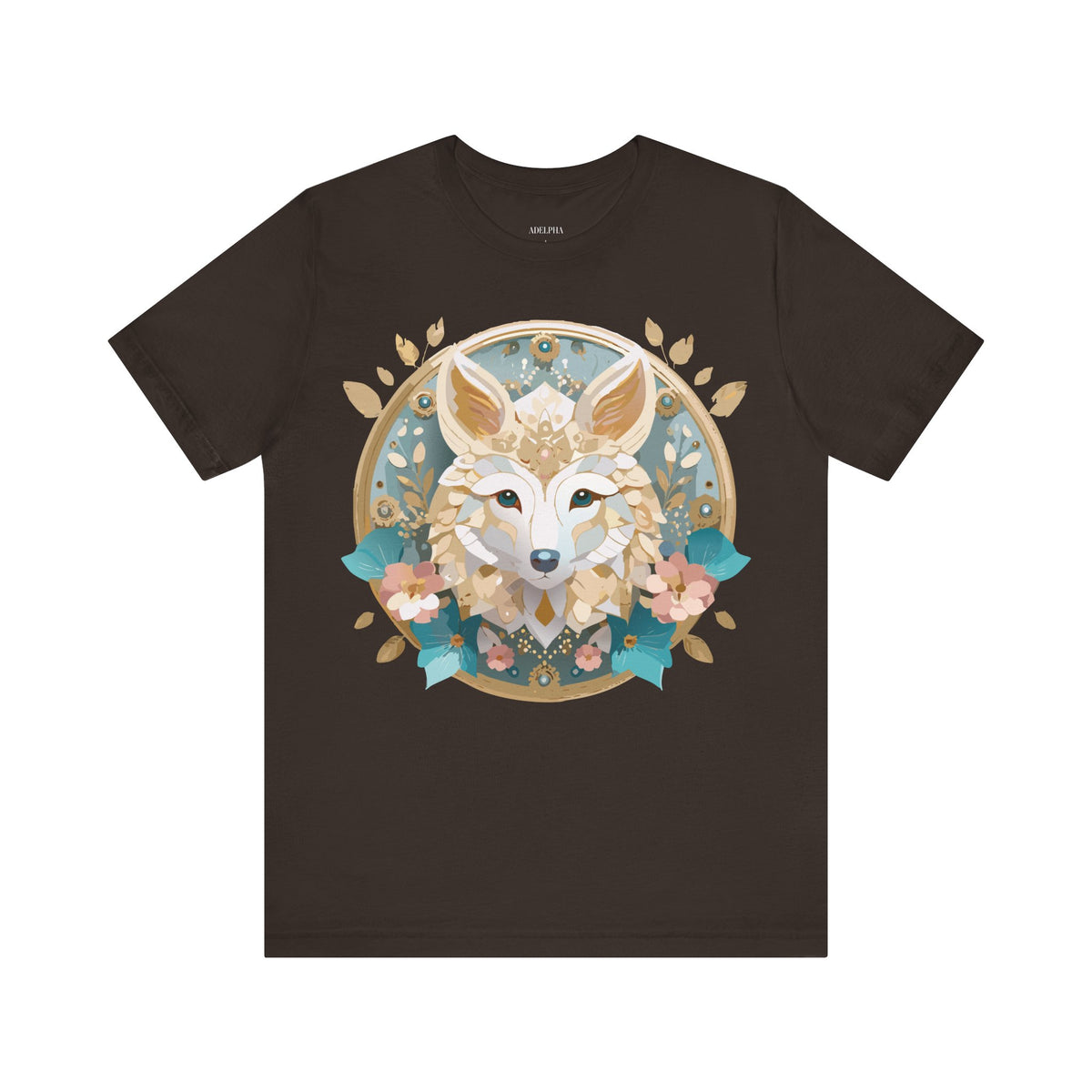 Medallion Graphic Unisex Cotton Bella+Canvas Tee with Art Design d64