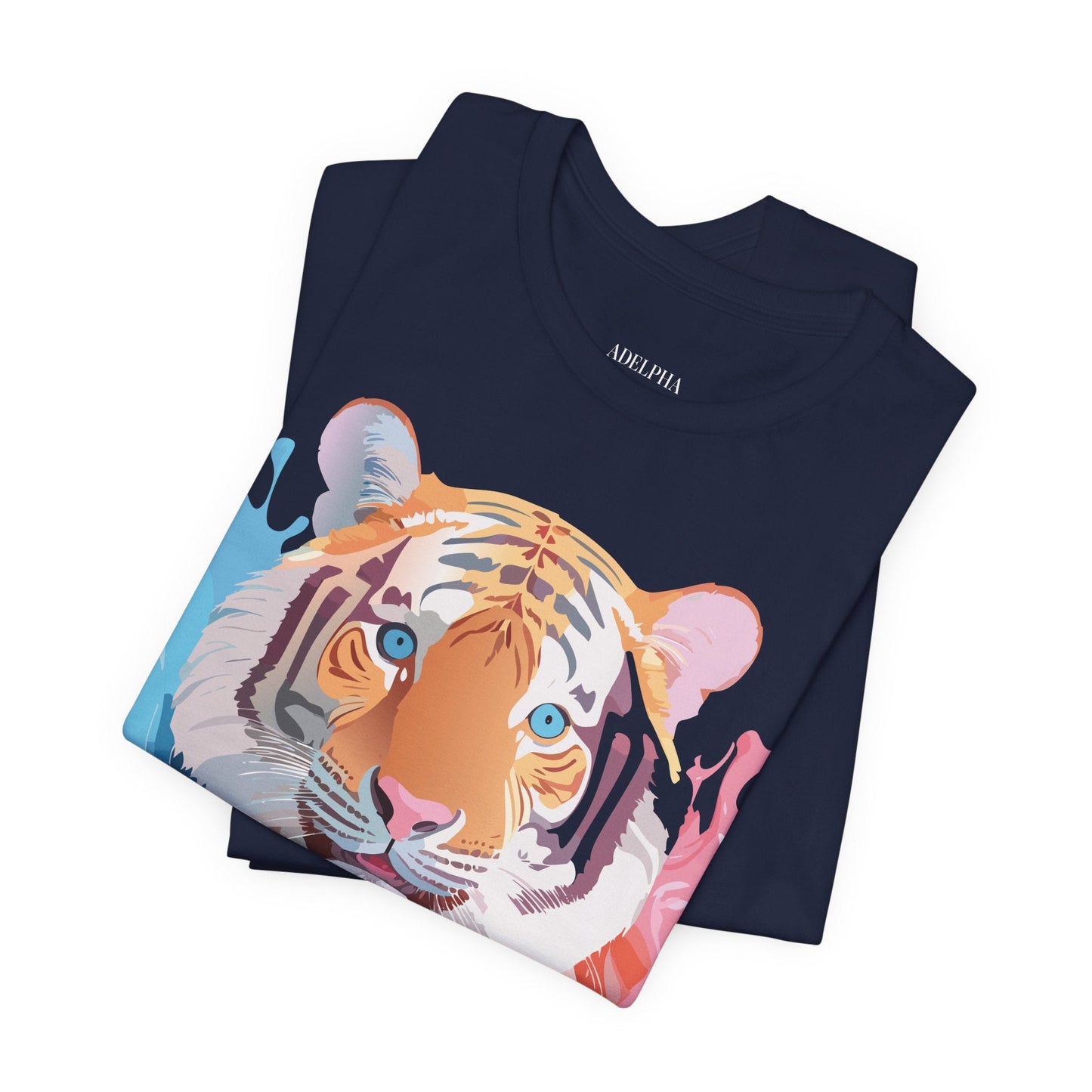 Adelpha Tiger Graphic Tee Premium Unisex Jersey Short Sleeve With Vintage Artwork