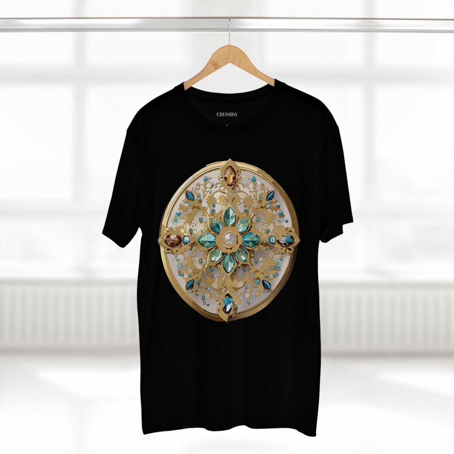 Medallion Graphic T-Shirt Unisex 100 Cotton With Gold Art Design Medal Tee 14