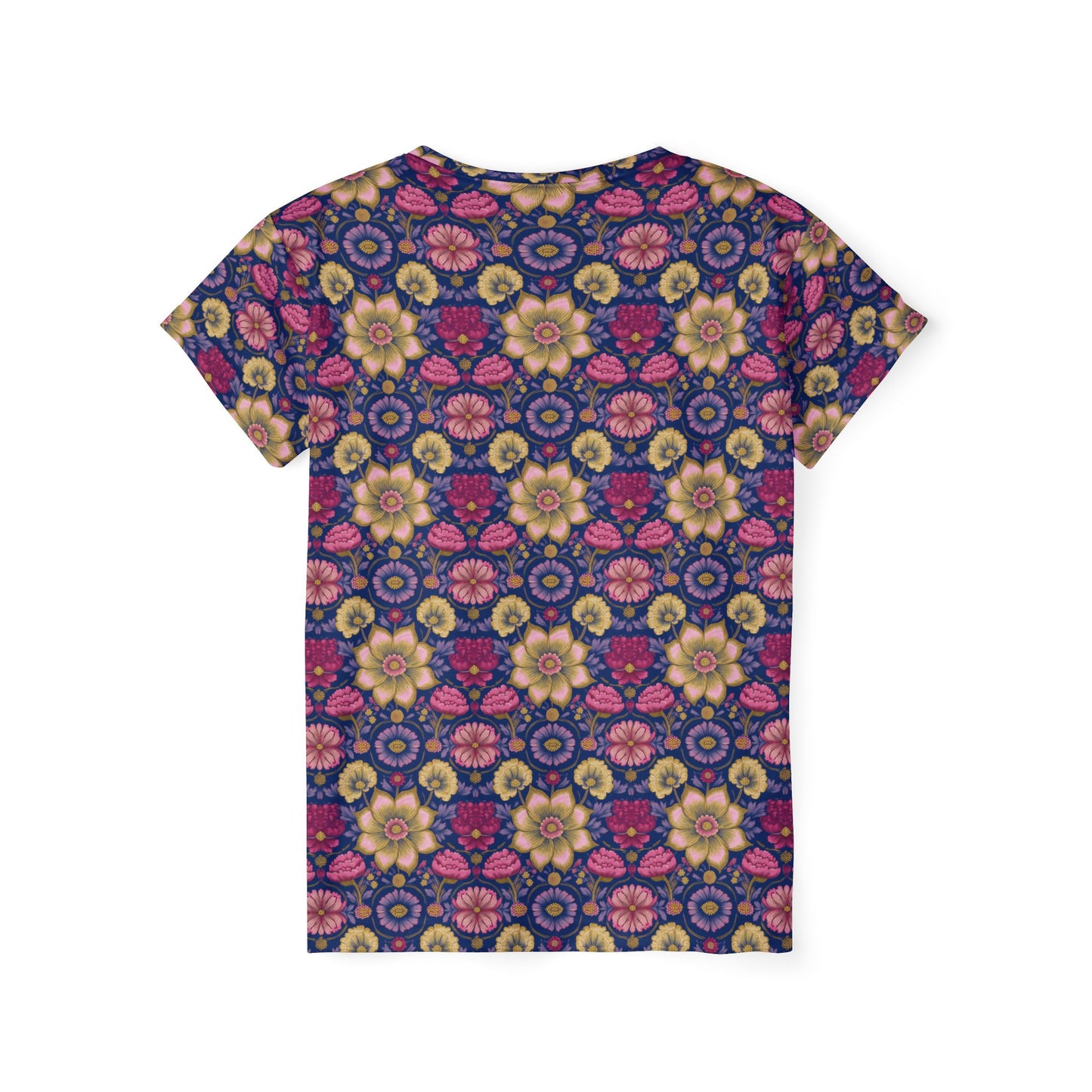 Women Poly T-Shirt with Floral Print