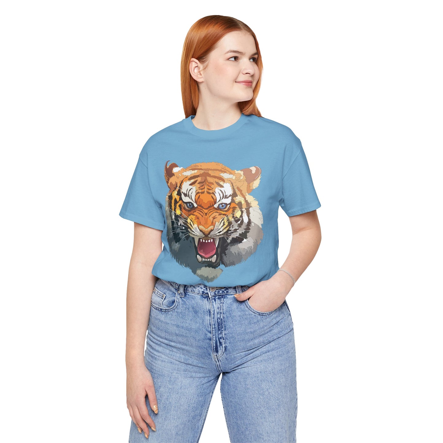 Tiger Shirt, Animal Shirt, T-Shirt with Tiger, Art Design Tee, Animal Tees, Safari T-Shirt, Graphic Design Tee 14