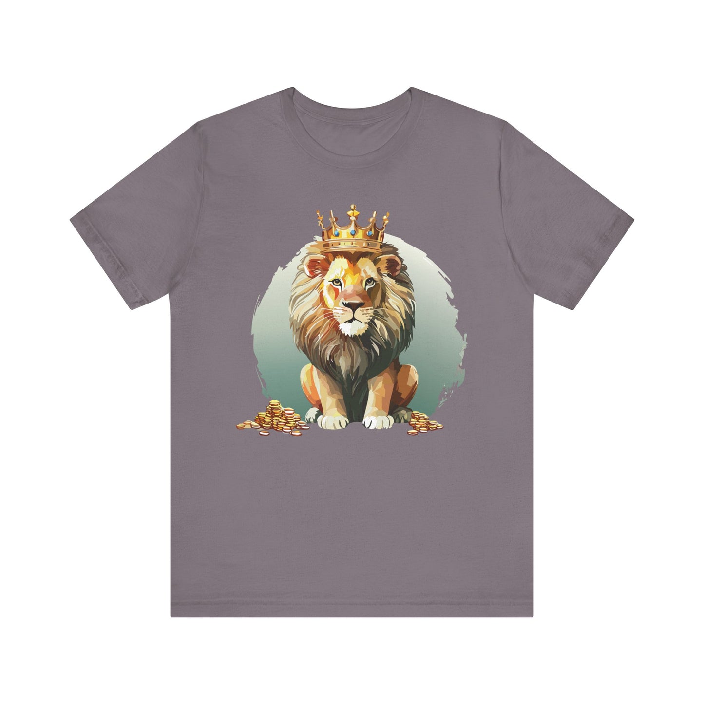 Regal Lion Short Sleeve Tee, Animal Shirt, Lion Tee, Unisex Top, Birthday Gift, Shirt with Animal design