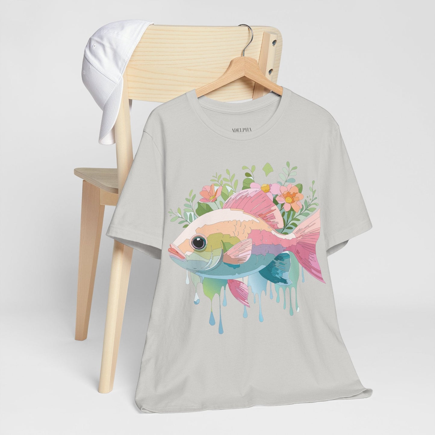 Fish Graphic Unisex 100 Cotton Vintage Artwork Tee 1