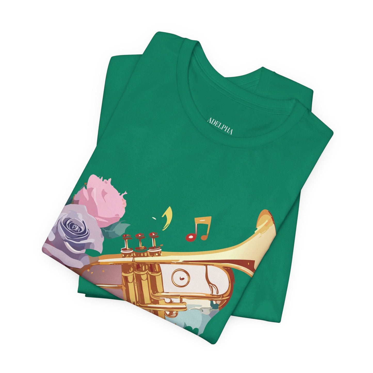 Music Graphic Unisex 100 Cotton Vintage Art with Musical Elements Tee 130