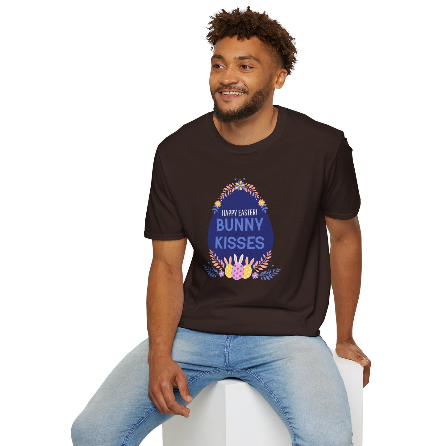 Easter Bunny Kisses T Shirt Unisex Gildan Softstyle Tee With Easter Signature Prints Design