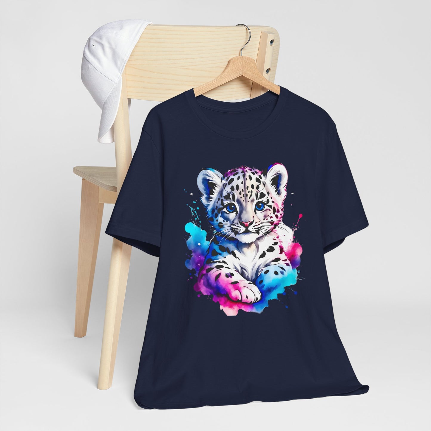 Baby Leopard Shirt, Cute Leopard Tee Shirt, Animal T-Shirt, Gepard Top, Animal Tees, Art Design T-Shirt, Graphic Tee