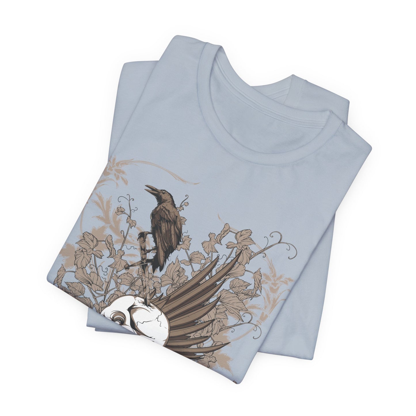 Forever Resting Head Tee, Edgy Graphic Shirt, Music T-Shirt, Gothic Tees, Skull Shirt, Art Design Tee, Skull Graphic Top