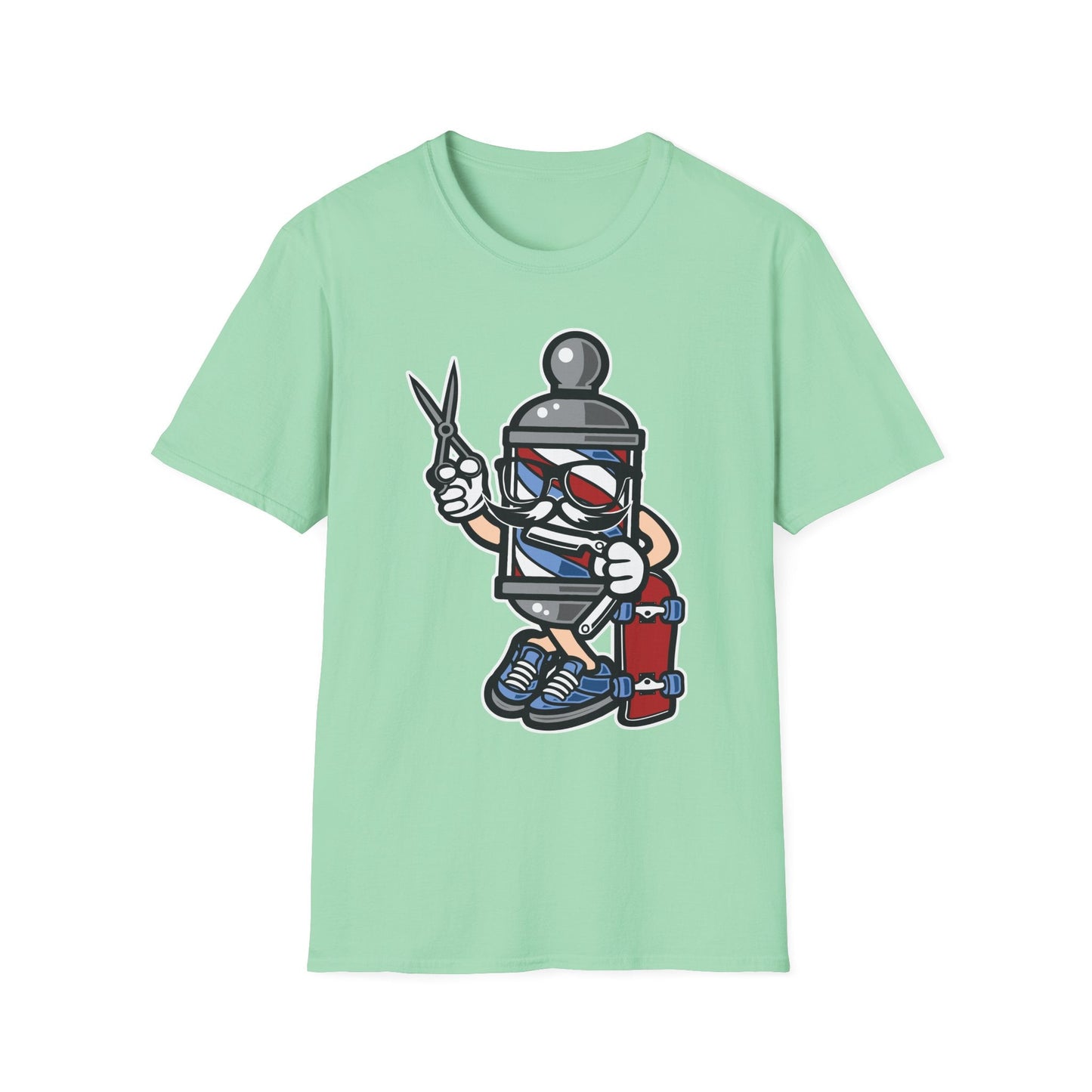 Cartoon Animation T Shirt Unisex Funny Tee Cotton Gildan Softstyle 64000 Comfortable Wear