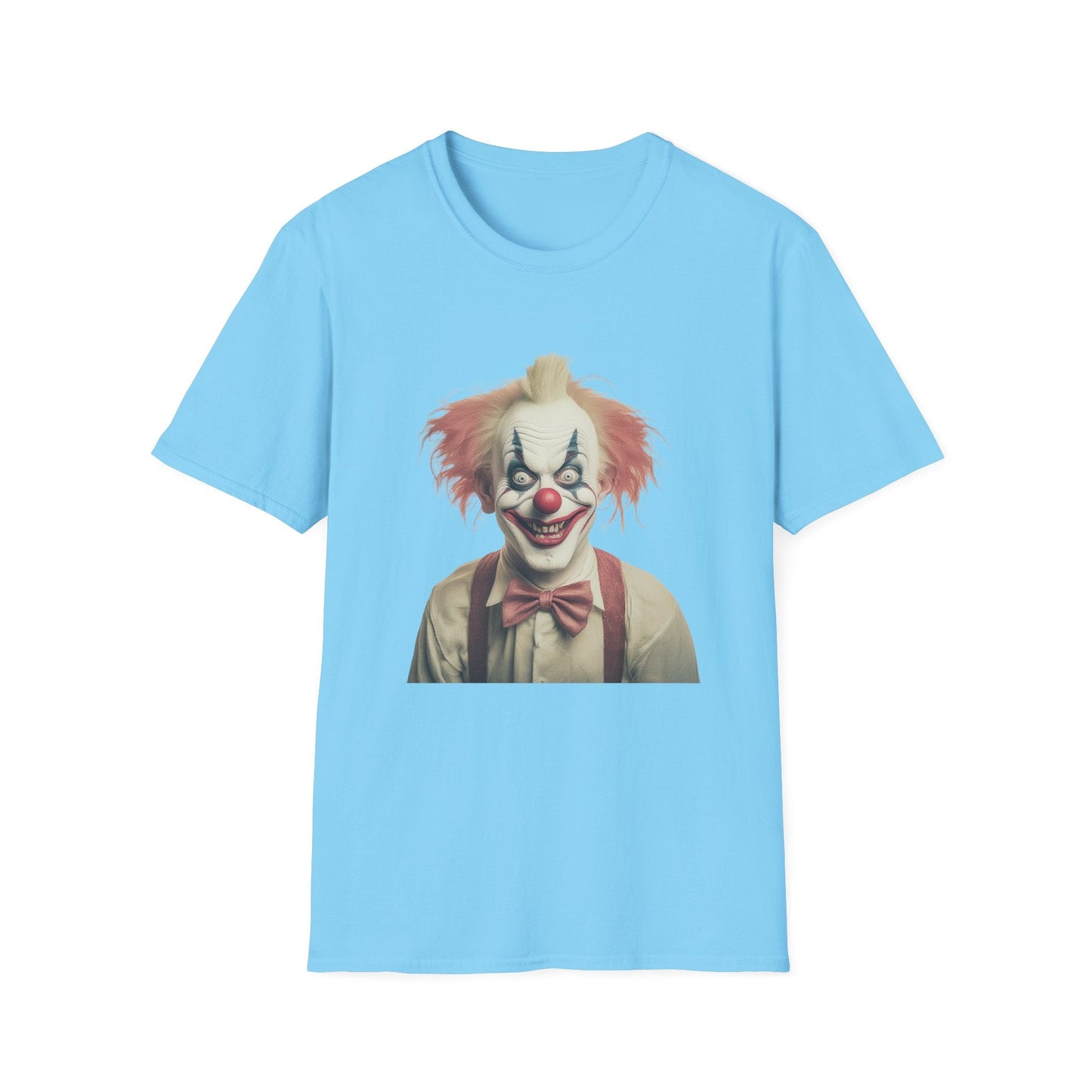 Clown Shirt Circus Tee Gildan Softstyle 64000 One Hundred Percent Ring Spun Cotton Lightweight