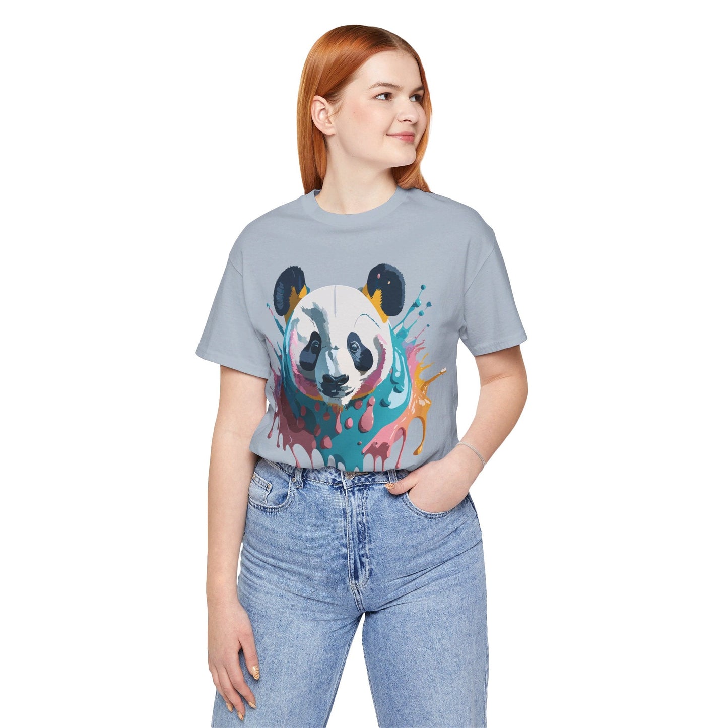 Panda Graphic T Shirt Unisex Jersey Short Sleeve Adelpha Vintage Inspired Art Tee Premium Quality