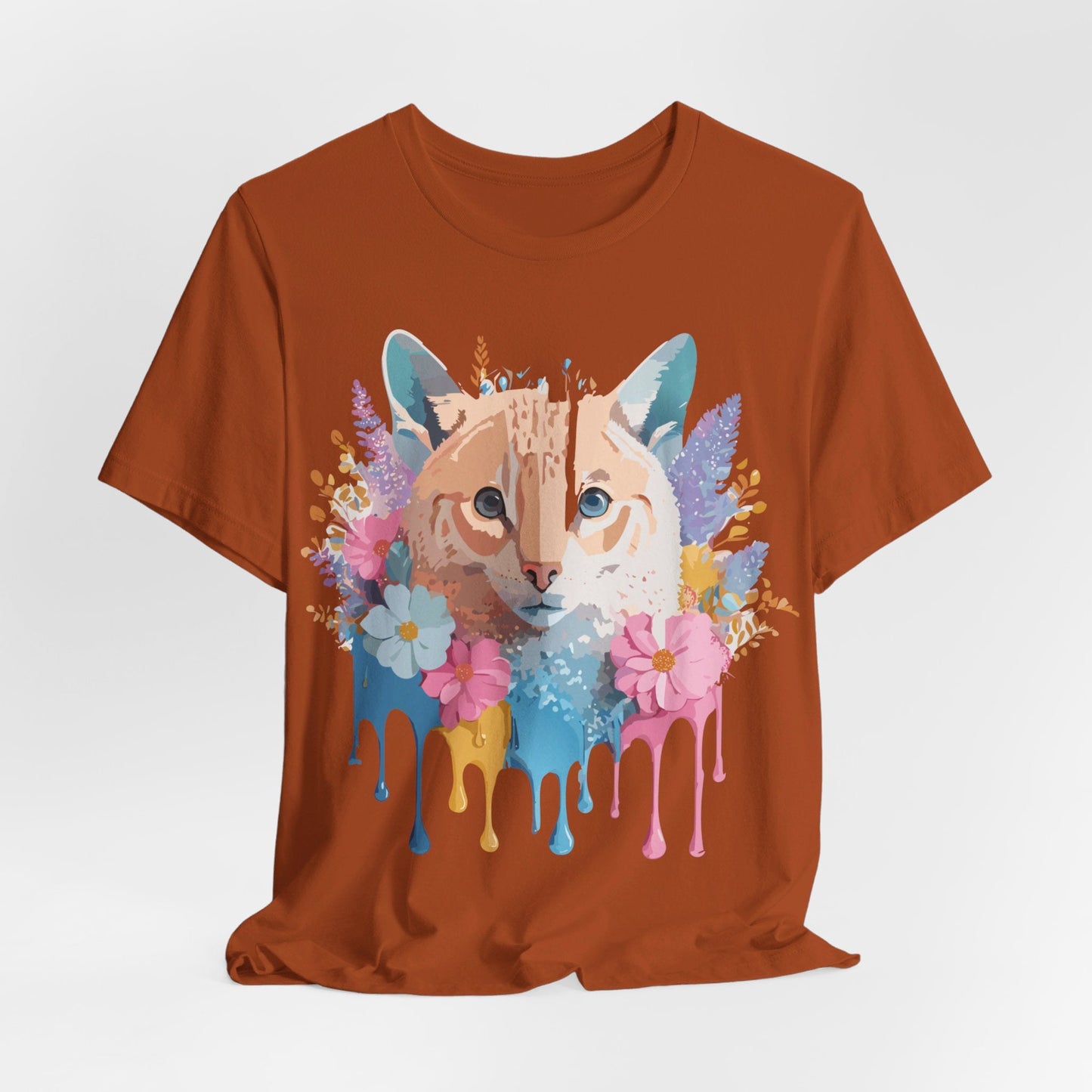 Cat Graphic Tee Unisex Vintage Art Design Adelpha Premium Comfort