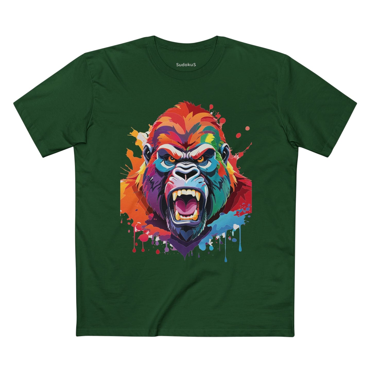 Gorilla Graphic Unisex 100 Cotton Staple Tee with Animal Design Artwork 7