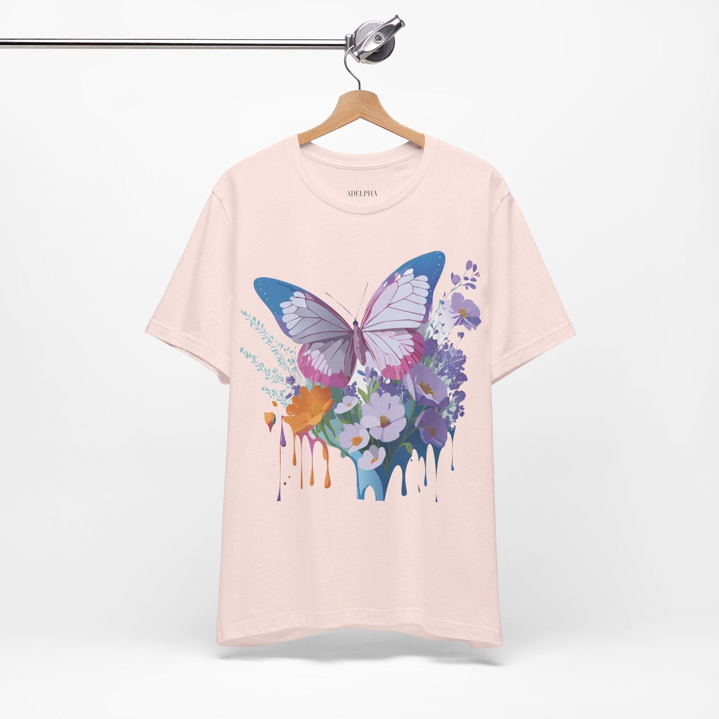 Unisex Butterfly Graphic Tee Adelpha Art Design Vintage Inspired Jersey Tee