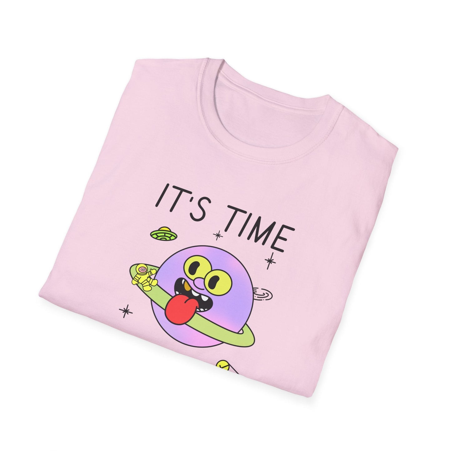Snack Time Alien TShirt Time For My Favorite Snack Unisex Cotton Cute Space Graphic Tee