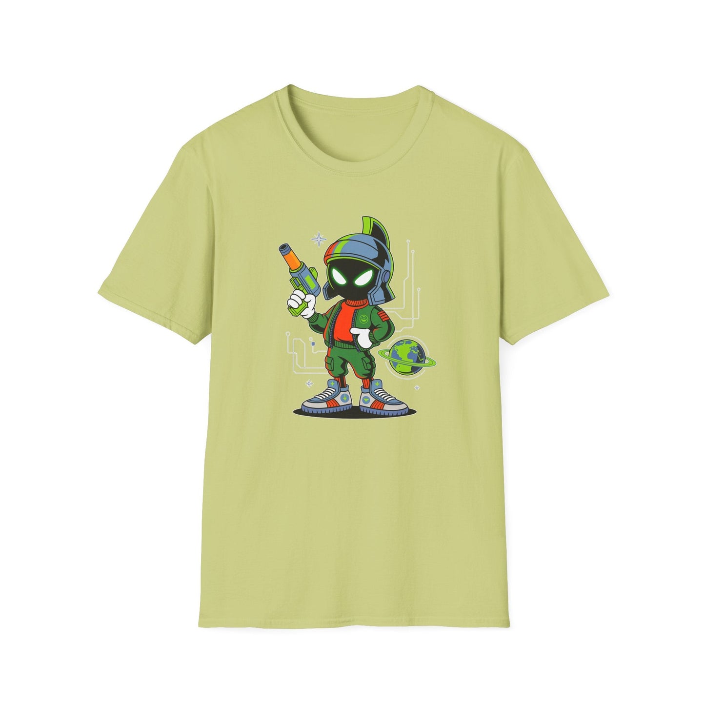 Gildan Softstyle 64000 Unisex Cartoon T Shirt With Animation And Funny Animals Design