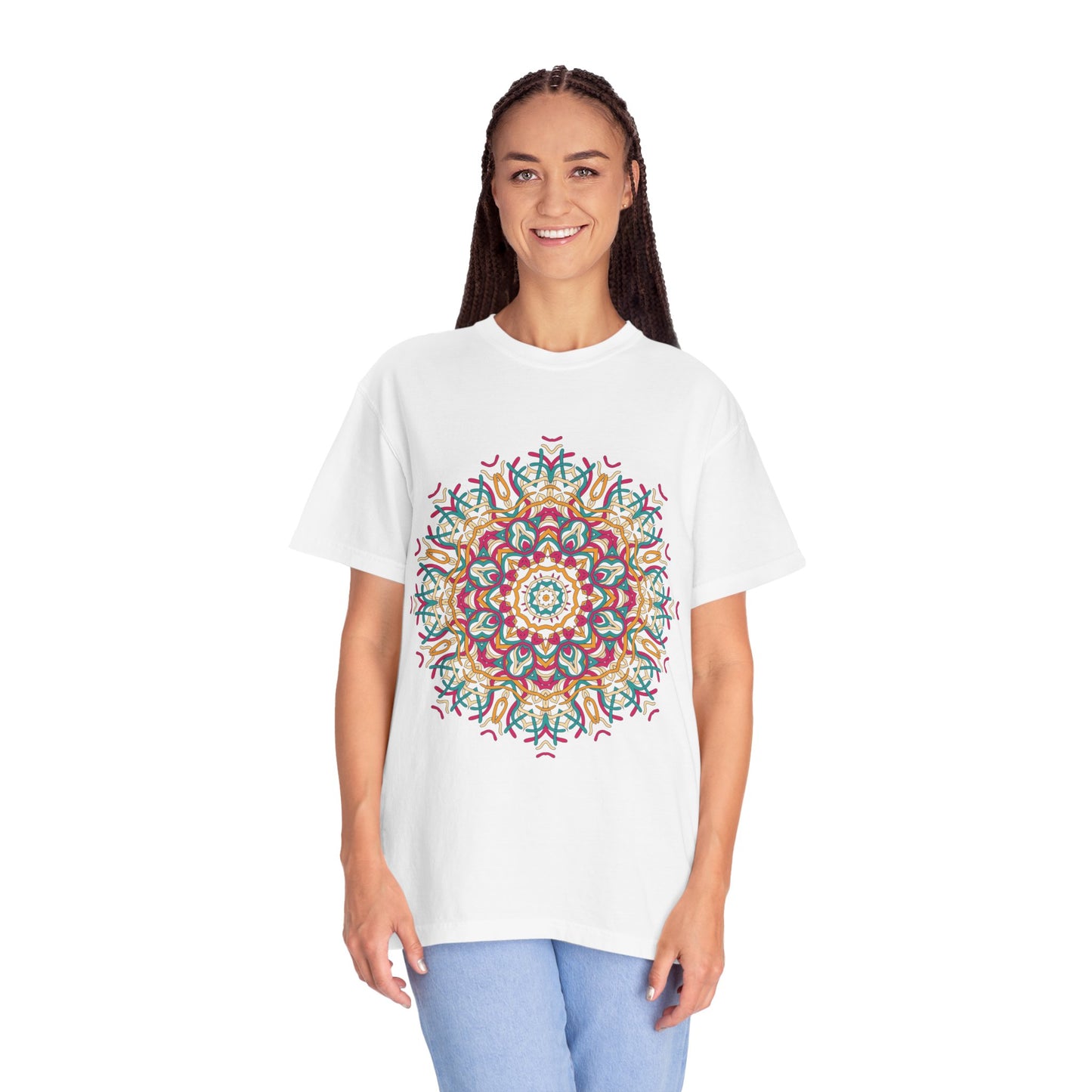 Unisex-T-Shirt mit abstraktem Print