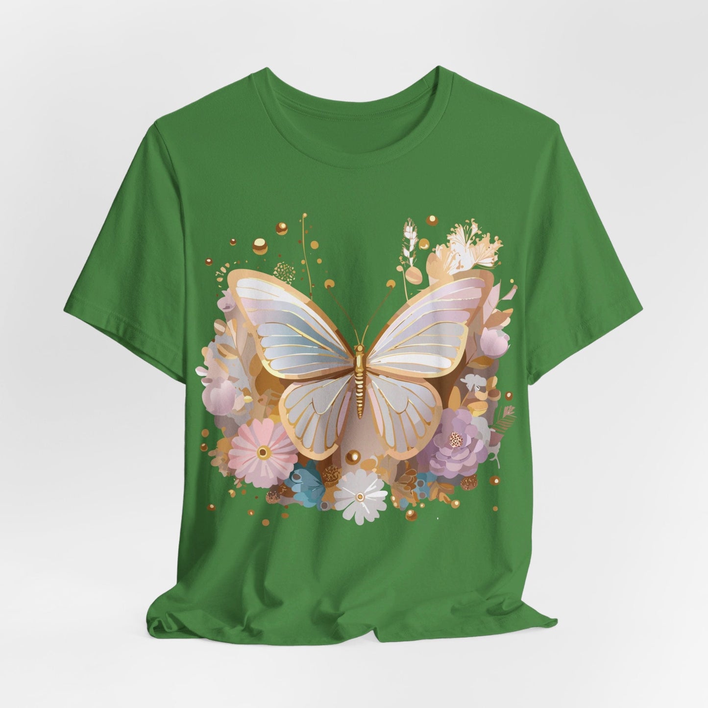 Unisex Graphic Tee With Adelpha Artwork Vintage Butterfly Inspired Art Design Tee