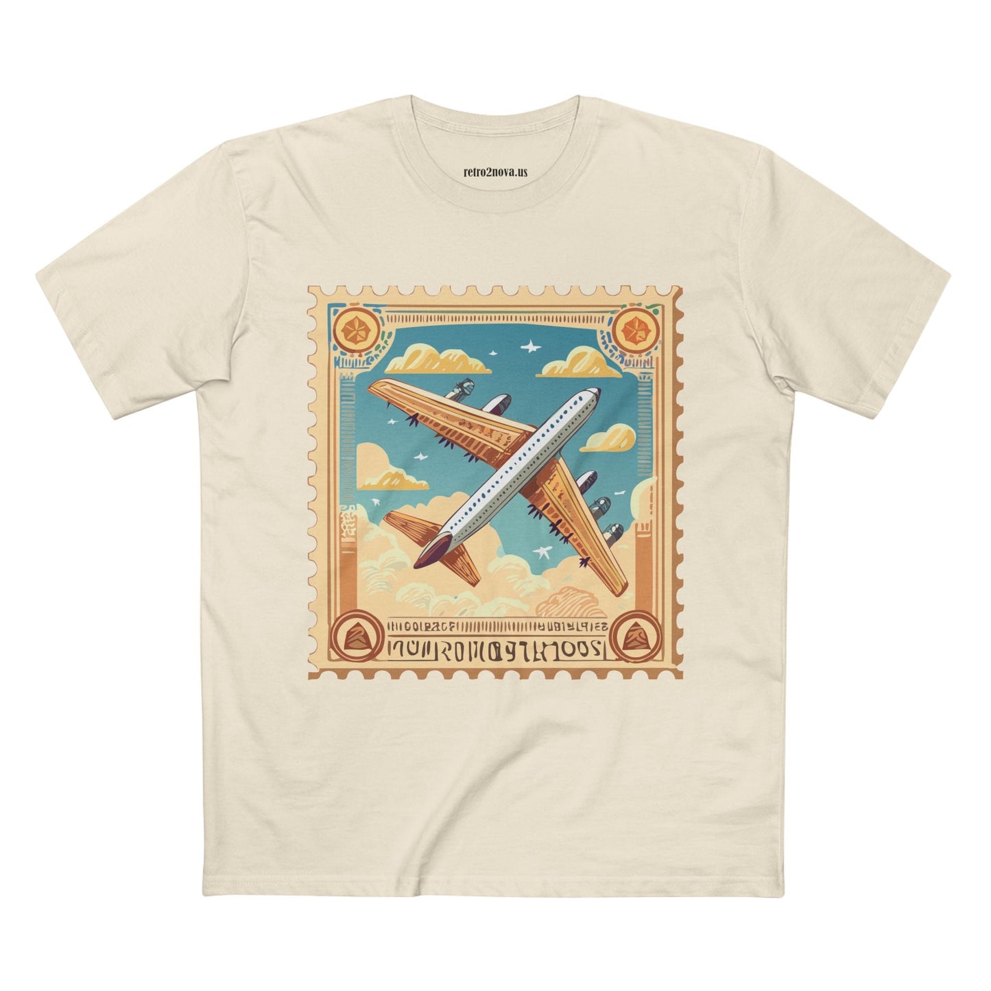 Stamp Shirt Postage Stamp Tee Unisex Premium Cotton Art Design PS18 Retro2Nova Collection
