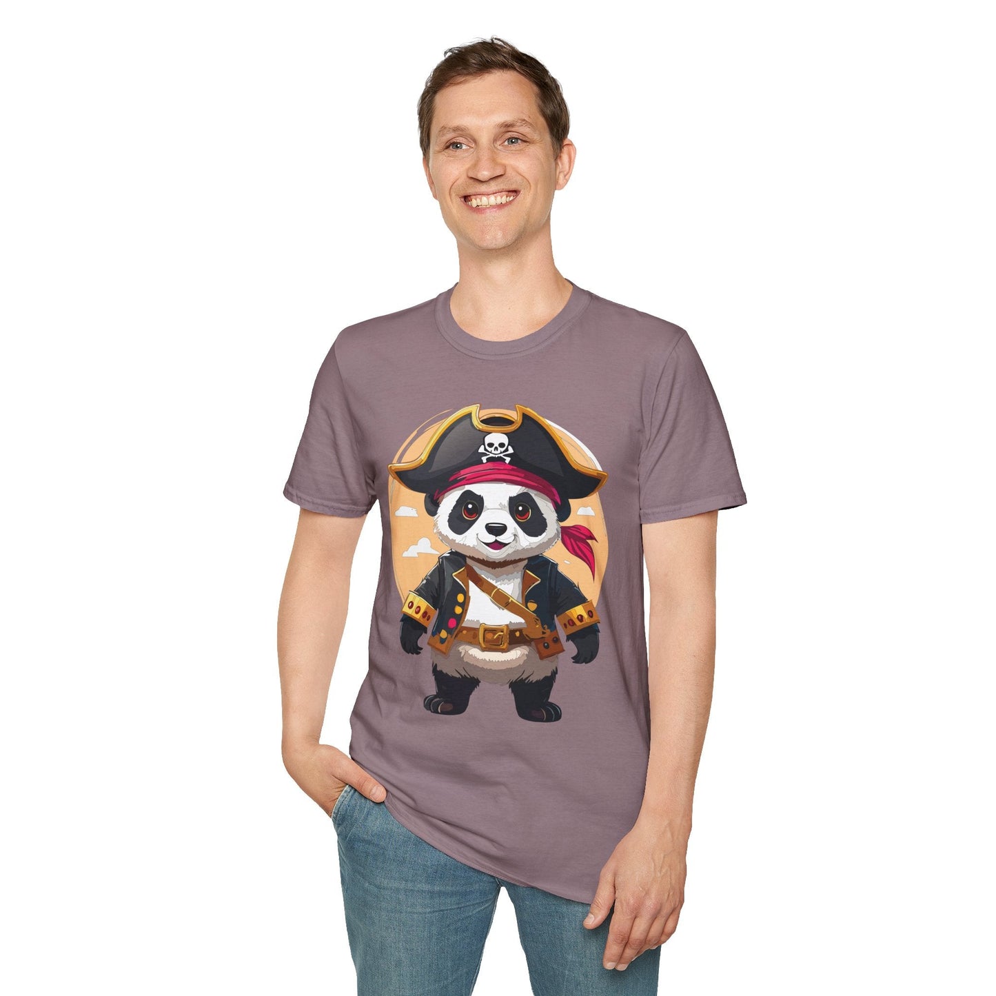 Panda Shirt Unisex T Shirt With Panda Animal Tee Animals Gildan Softstyle 64000 Cotton