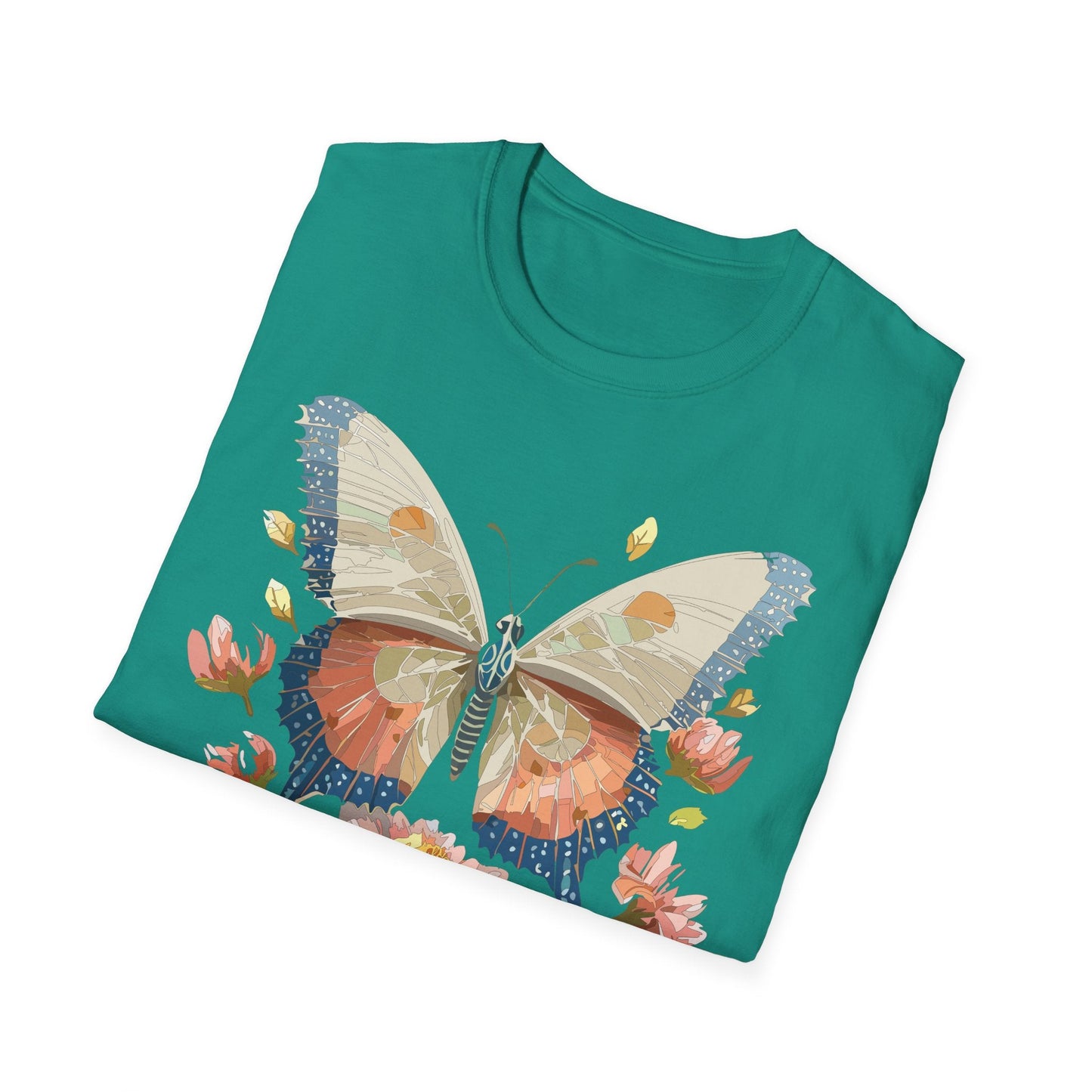 Butterfly Shirt Unisex Softstyle T Shirt Gildan 64000 100 Cotton Monarch Butterfly Gift