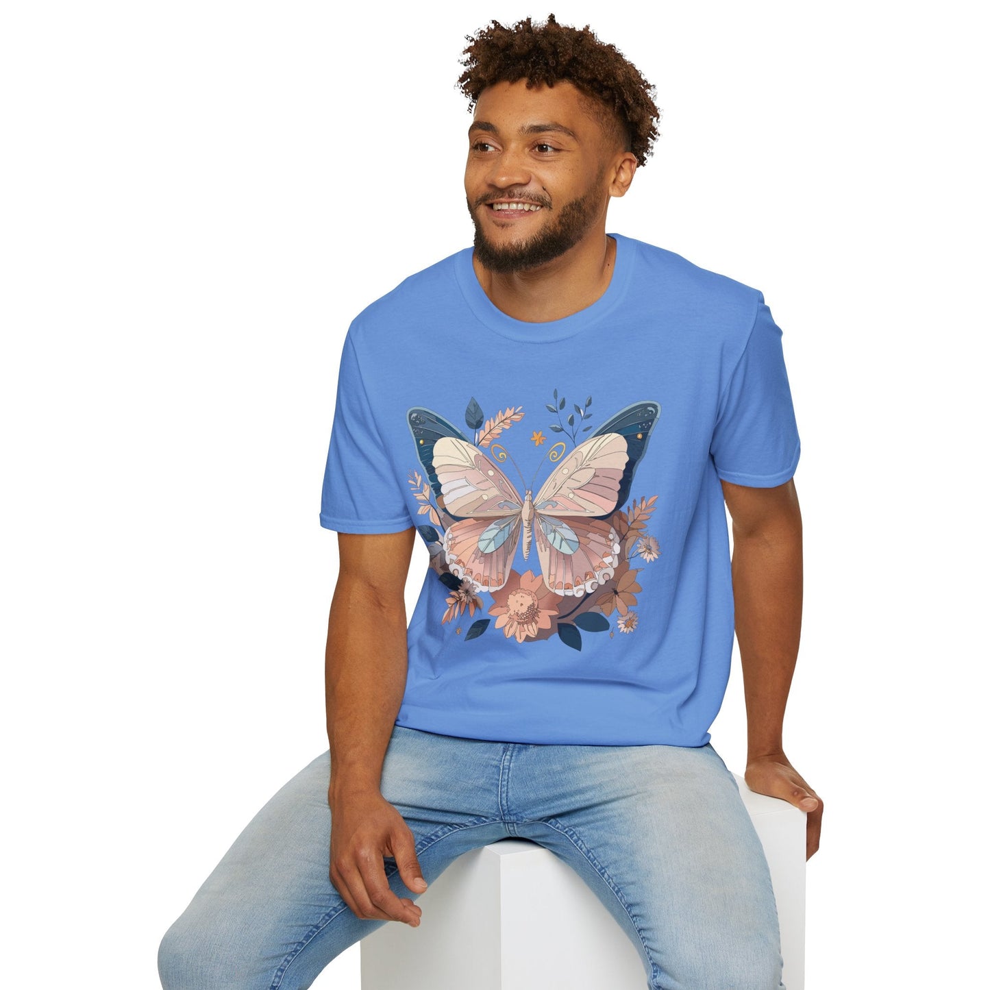 Monarch Butterfly Shirt Unisex Softstyle T Shirt 100 Percent Ring Spun Cotton Gildan 64000