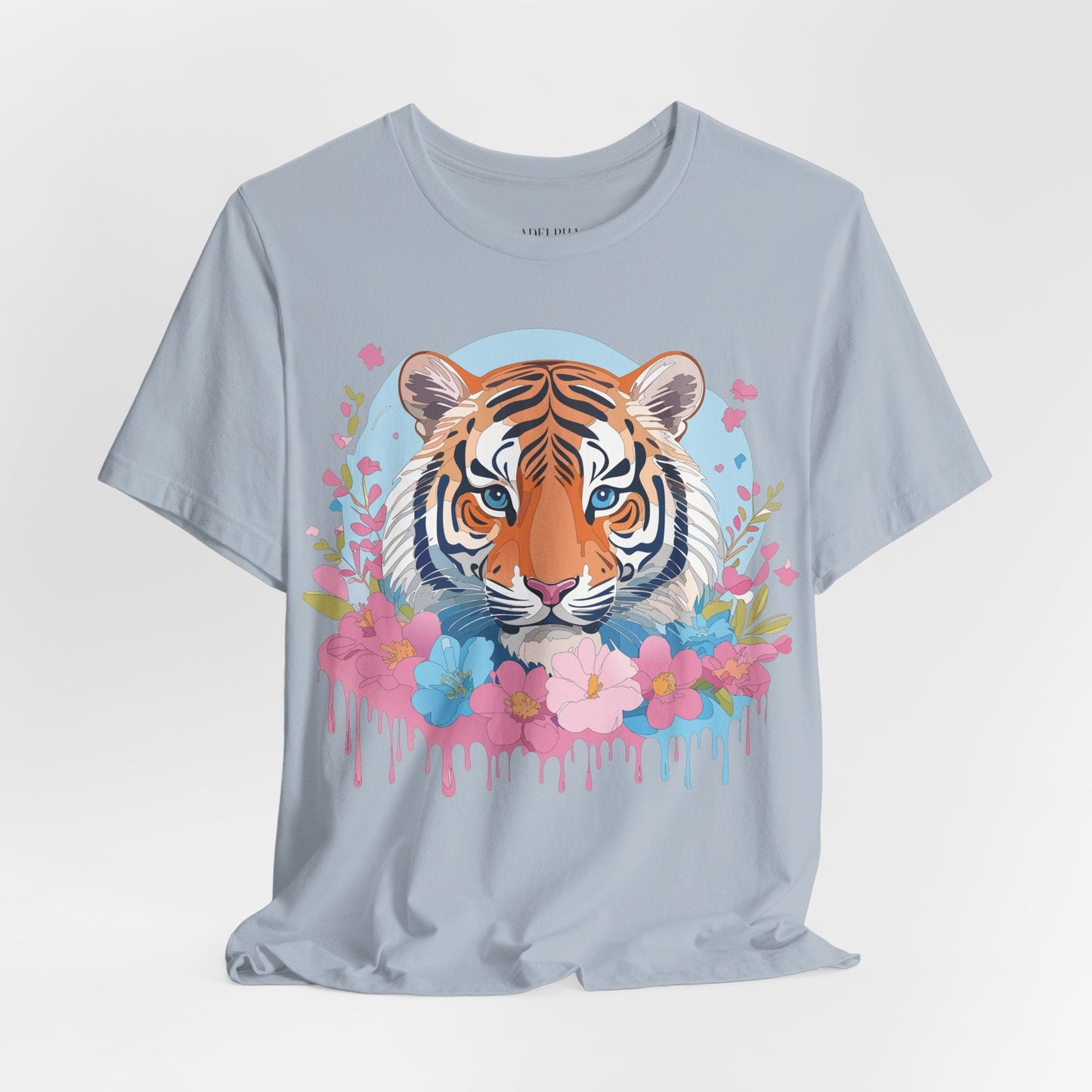 Tiger Graphic Tee by Adelpha Unisex Vintage Inspired Artwork Short Sleeve Shirt Edition