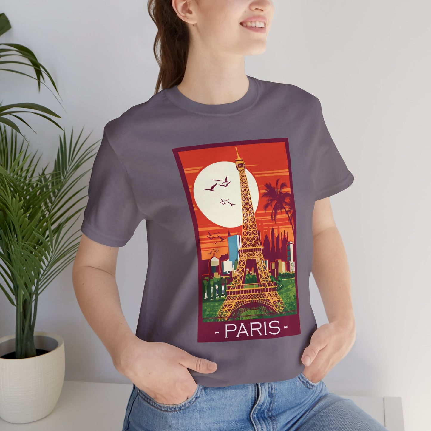 Retro Poster Paris Graphic Design Tee, Paris Shirt, Vintage Tees, Art Design T-Shirt, Graphic Tee, Retro Art Shirts