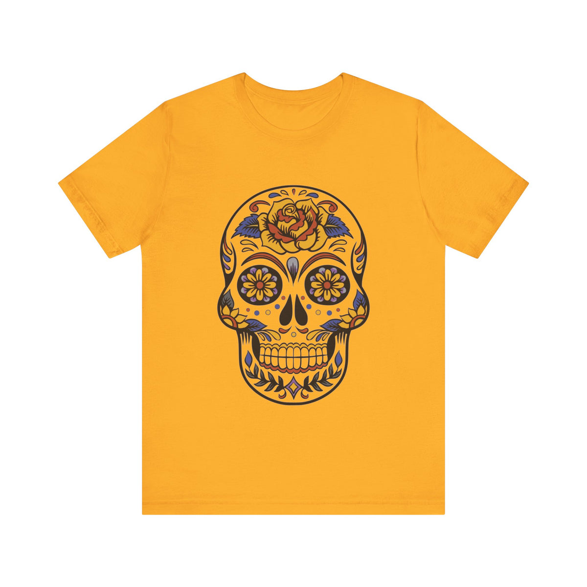Camiseta unisex de algodón con calavera