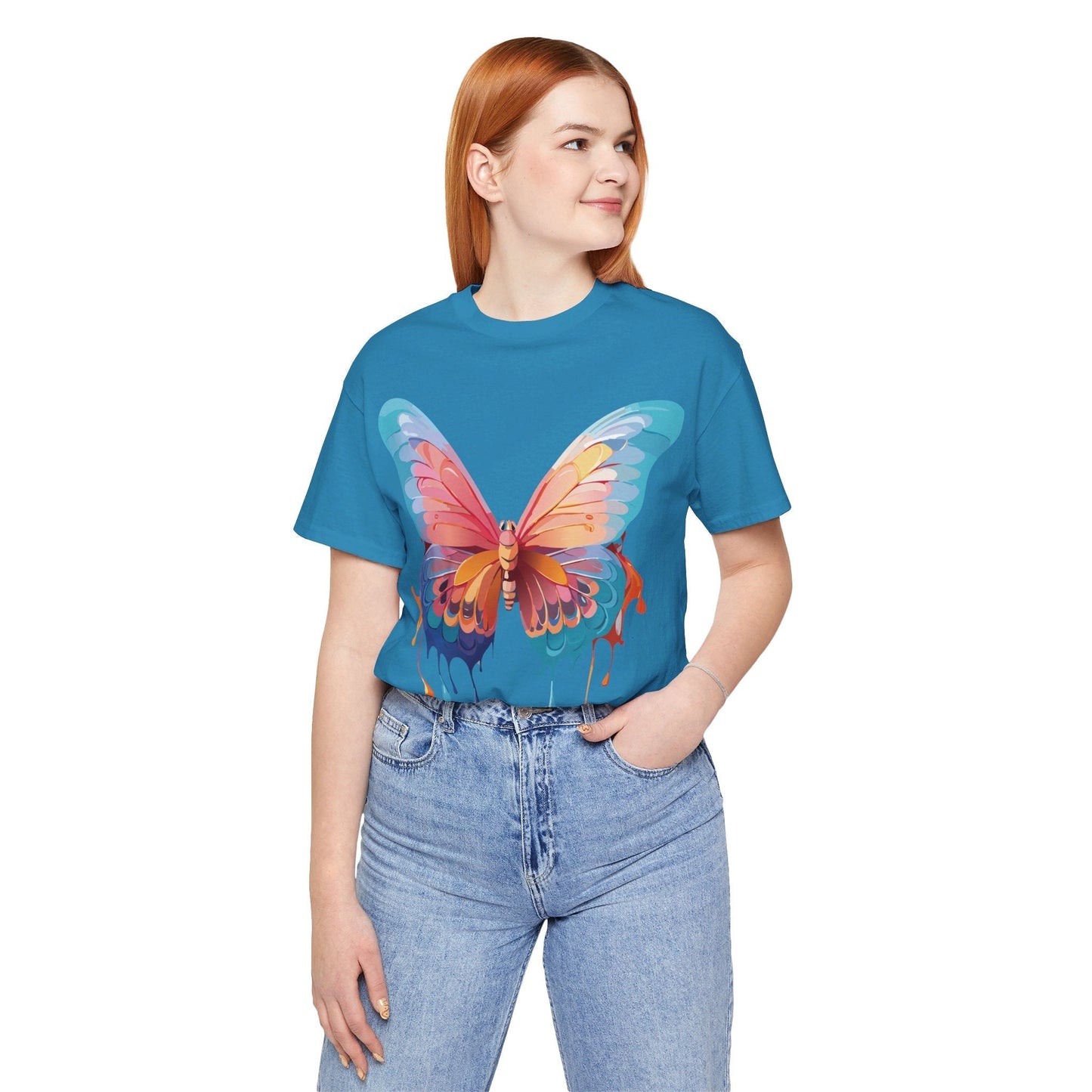 Butterfly Graphic Tee Adelpha Unisex Short Sleeve Design Tee
