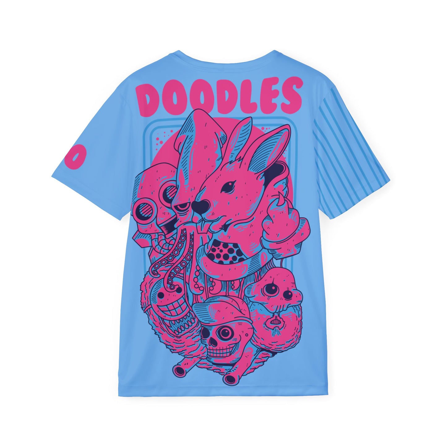 59-Be Fun Graphic T-Shirt, Art Design Poly Shirt, All Over Print Graphic Tee, Monsters T-Shirt, Cartoon Tees