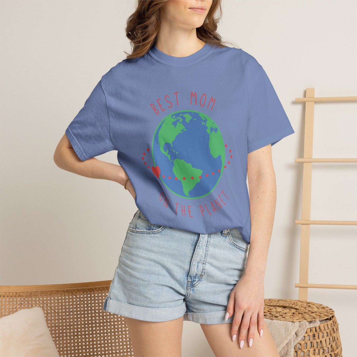 Mom T-shirt Mother's Day Mama Tee Unisex Comfort Colors Garment-Dyed Cotton h33