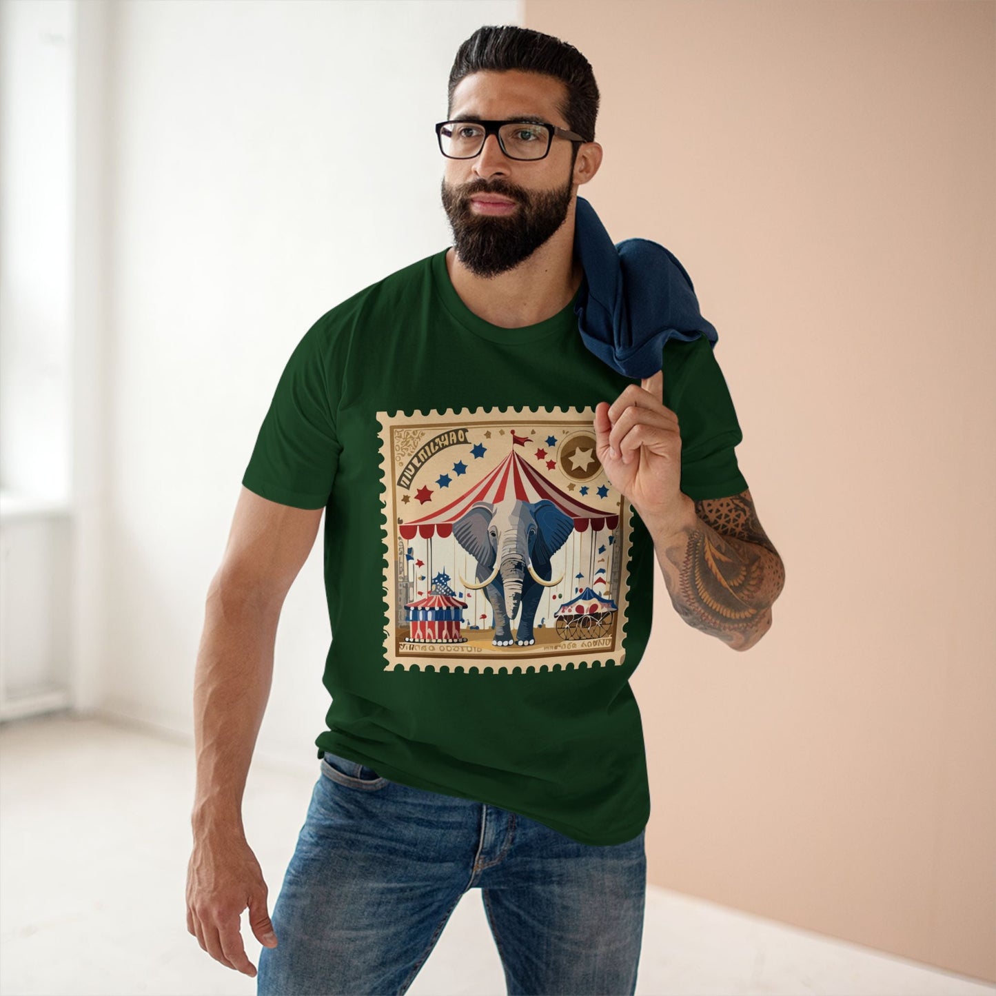 Stamp Shirt Postage Stamp Tee Unisex Premium Cotton Original Art Design From Retro2Nova PS 50