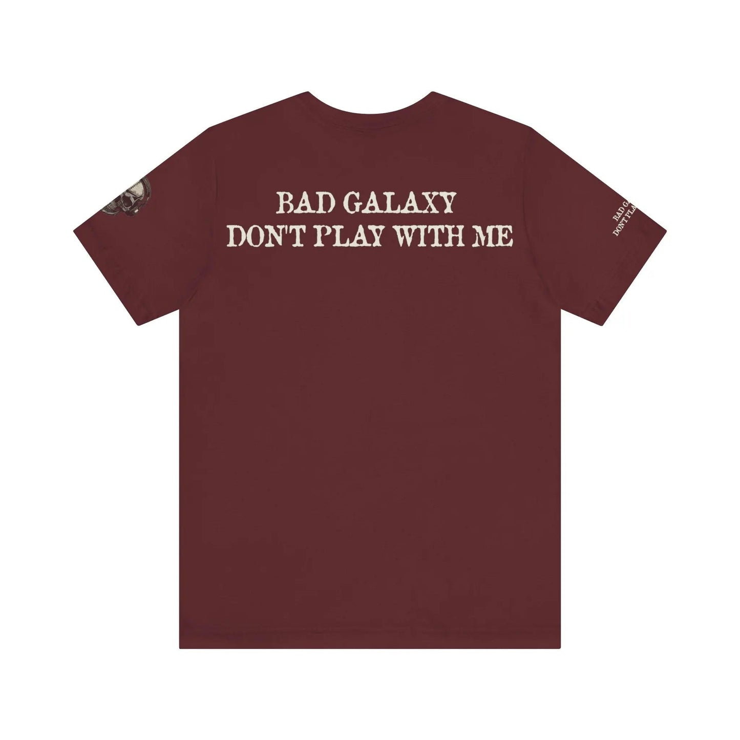 Skull T Shirt From Bad Galaxy 100 Percent Cotton Eco Friendly Made In USA With Durable Stitching