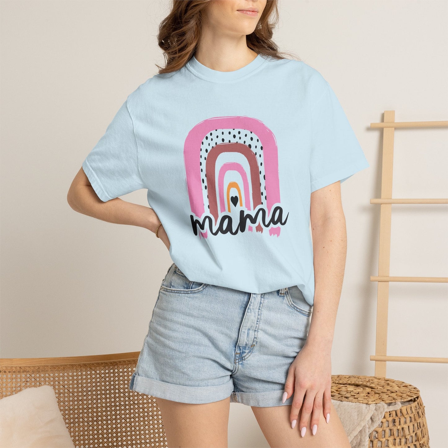 Mom T-shirt Mother's Day Mama Tee Unisex Comfort Colors Garment-Dyed Cotton h24