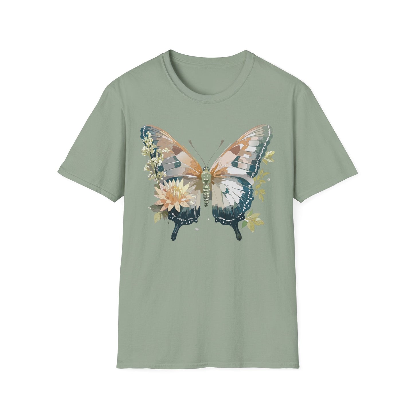 Unisex Butterfly Shirt Monarch Butterfly Tee Softstyle Gildan 64000 100 Cotton Breathable
