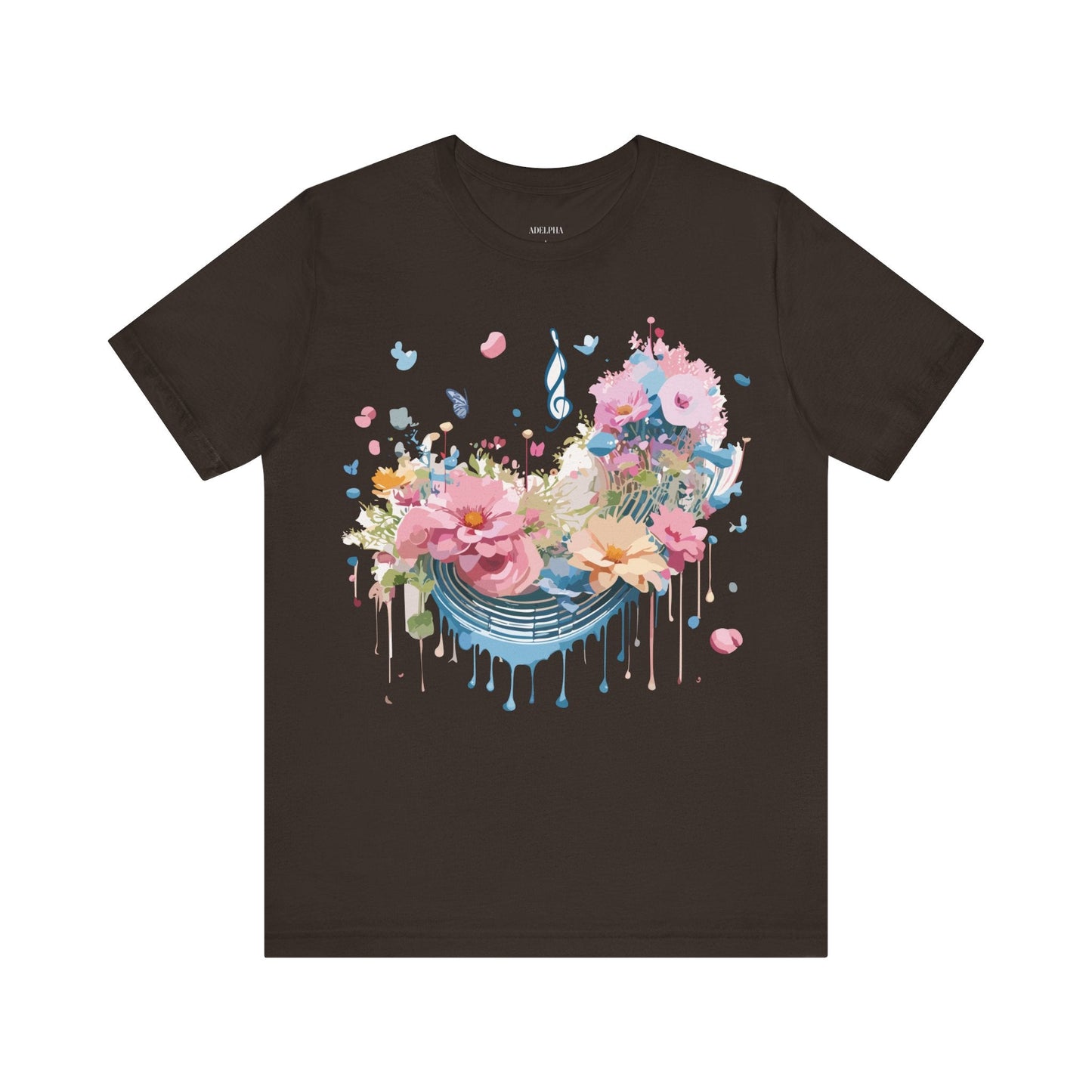 Music Graphic T Shirt Unisex Short Sleeve Jersey Tee Adelpha Vintage Inspired Art