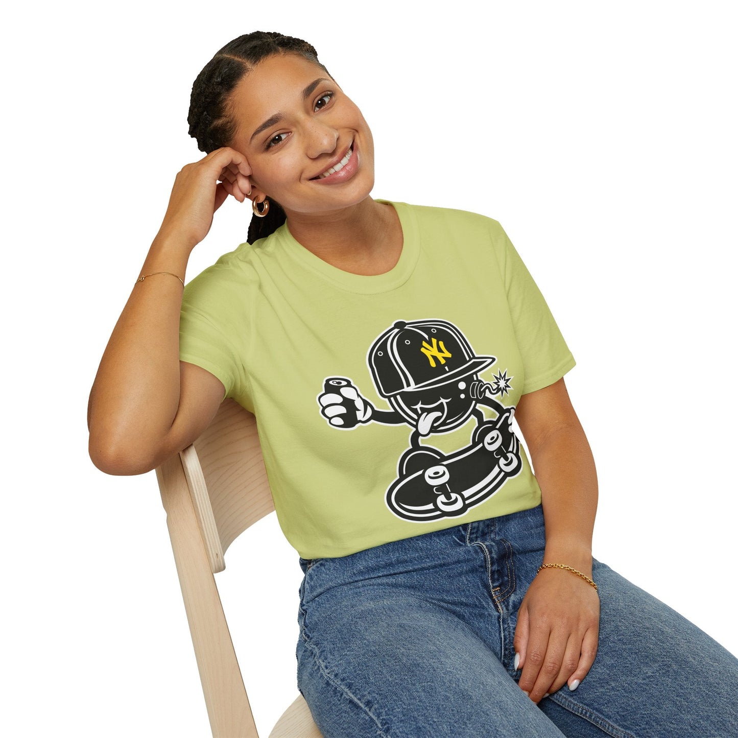 Cartoon T Shirt Animation Tee Funny Unisex Gildan Softstyle 64000 Cotton Breathable Lightweight Tee