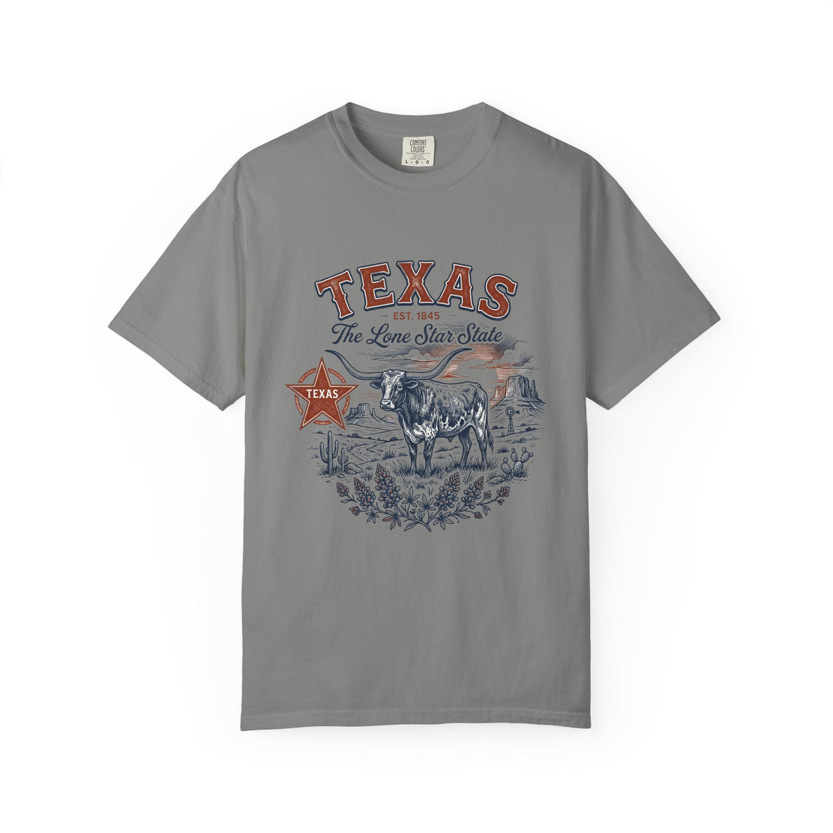 Texas State Vintage Travel Tourist Graphic Tee Unisex 100 Cotton Comfort Colors T-Shirt
