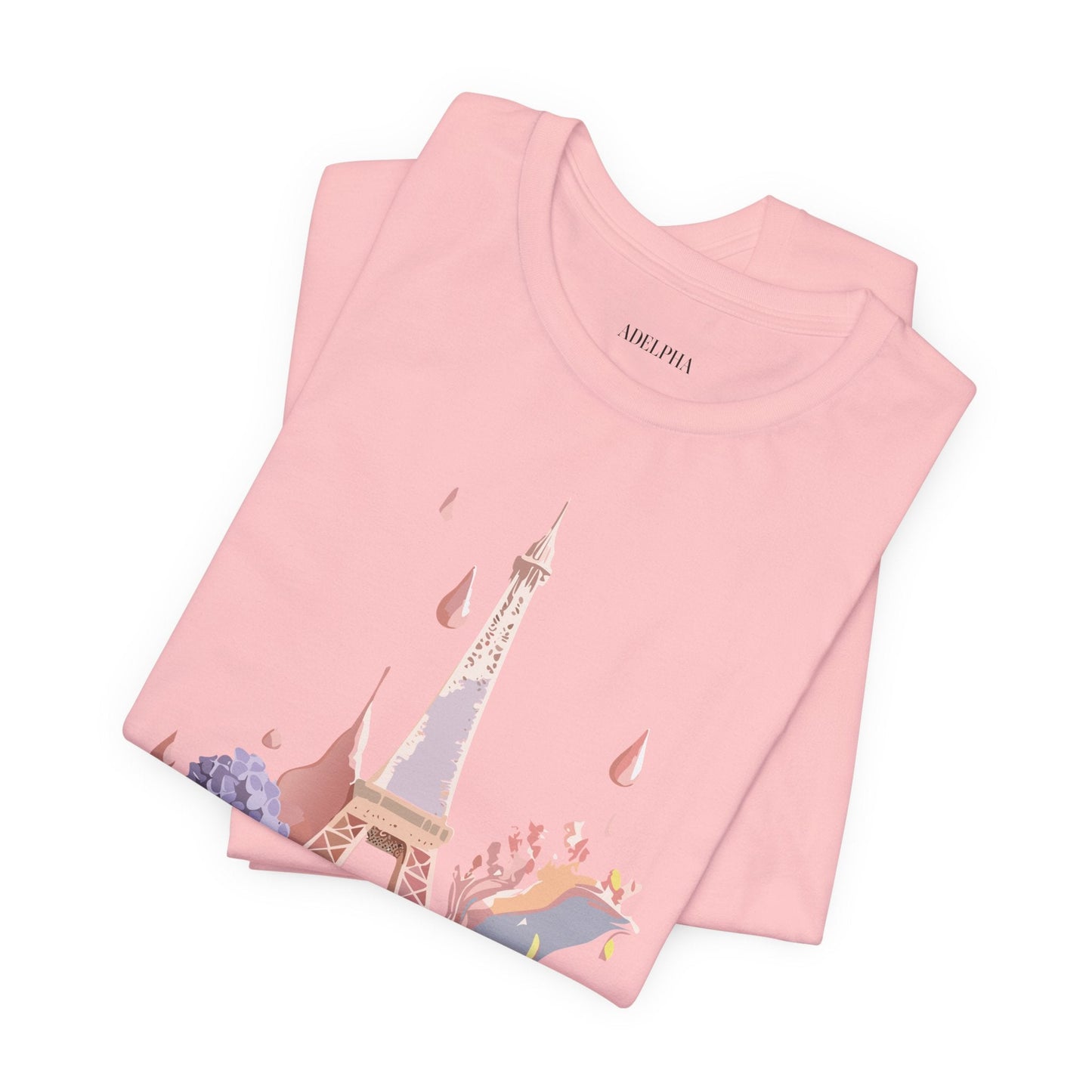 Paris Tourist Shirt Unisex Graphic Tee Vintage Inspired Artwork by Adelpha Short Sleeve Jersey