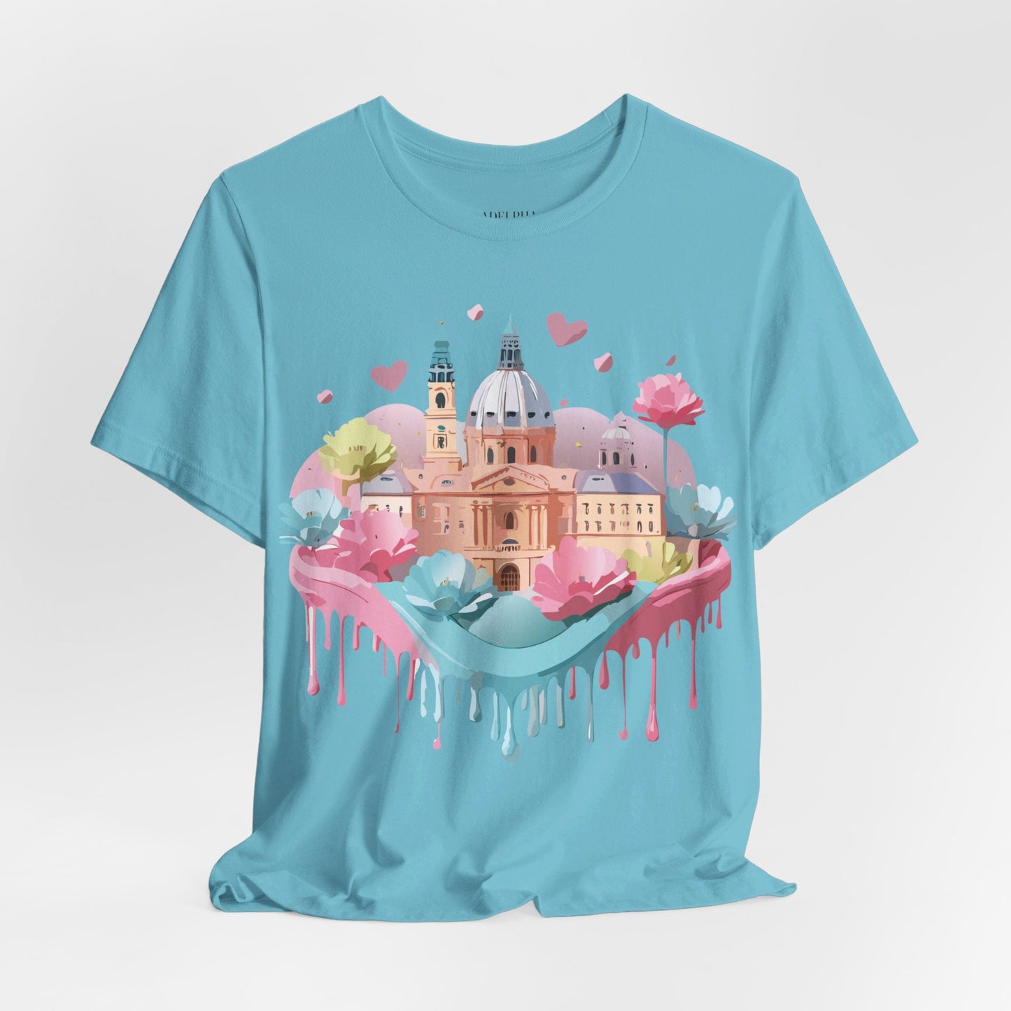 Prague Tourist Shirt Unisex Graphic Tee With Vintage Inspired Artwork By Adelpha