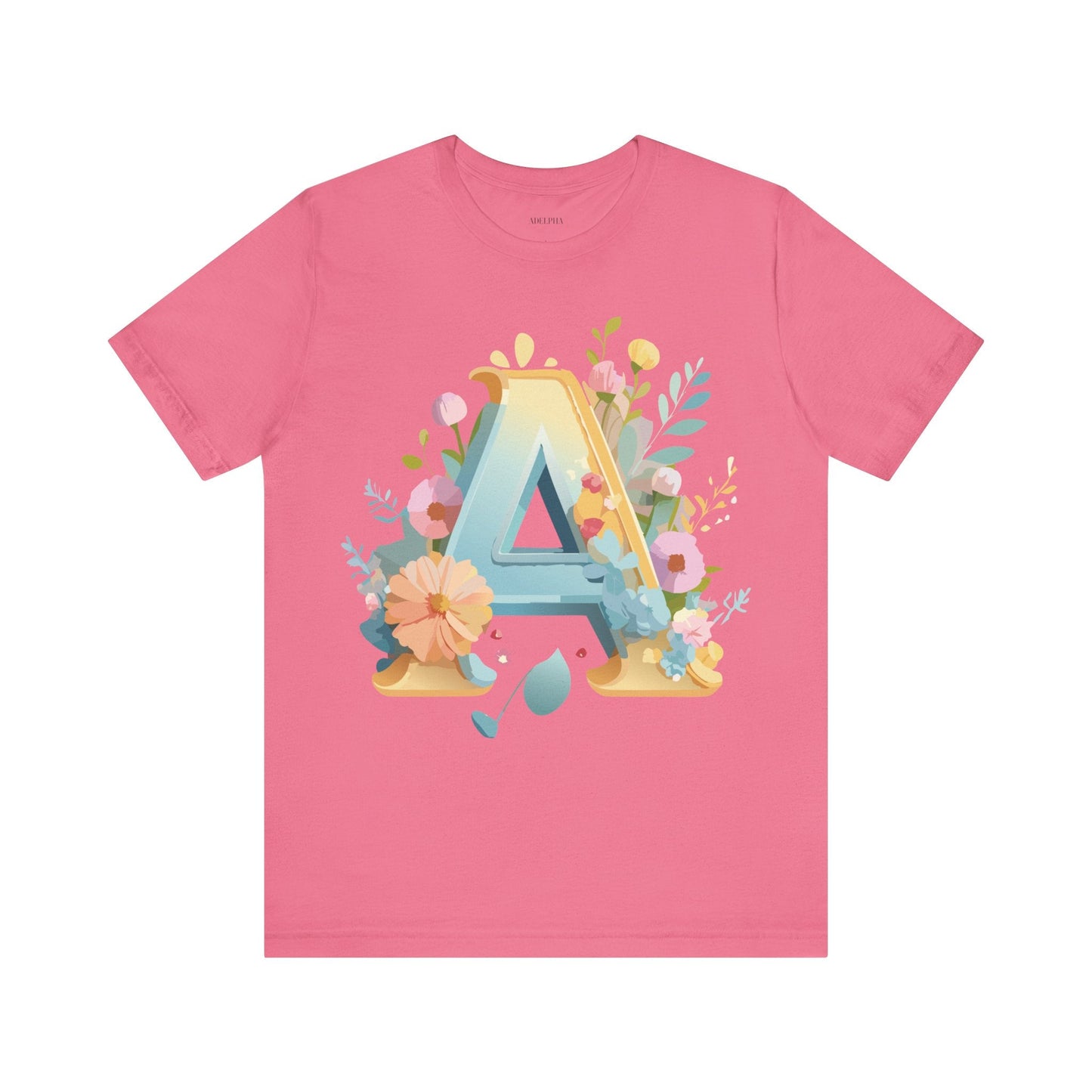 Letter A Shirt Graphic Tee Unisex Vintage Inspired Adelpha Art Jersey Short Sleeve