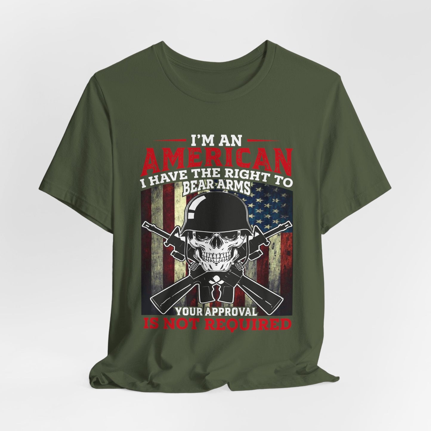 Army Veteran Patriotic Graphic Design Unisex Cotton T-Shirt v29