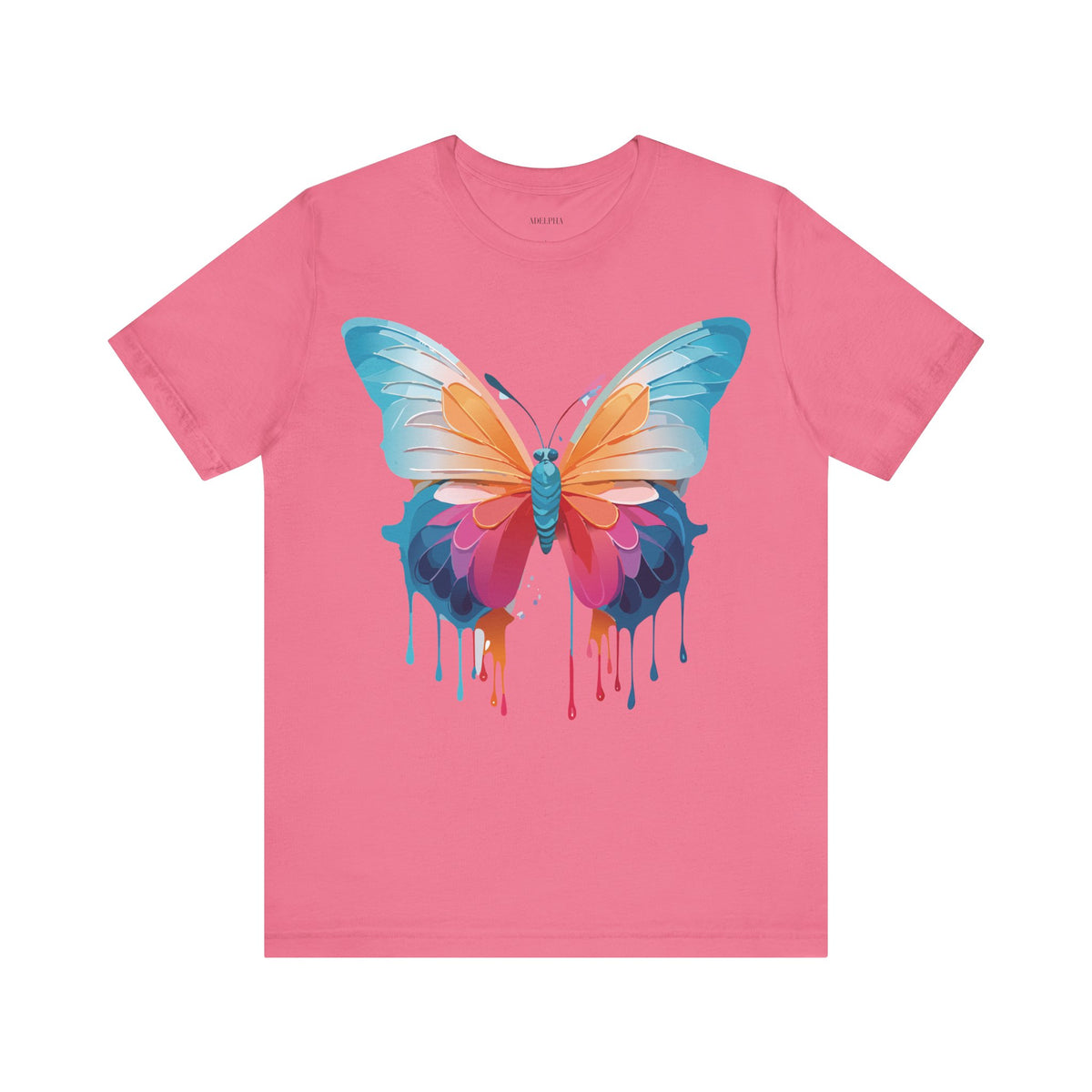 Butterfly Graphic Unisex Cotton Bella+Canvas Tee with Art Design n01