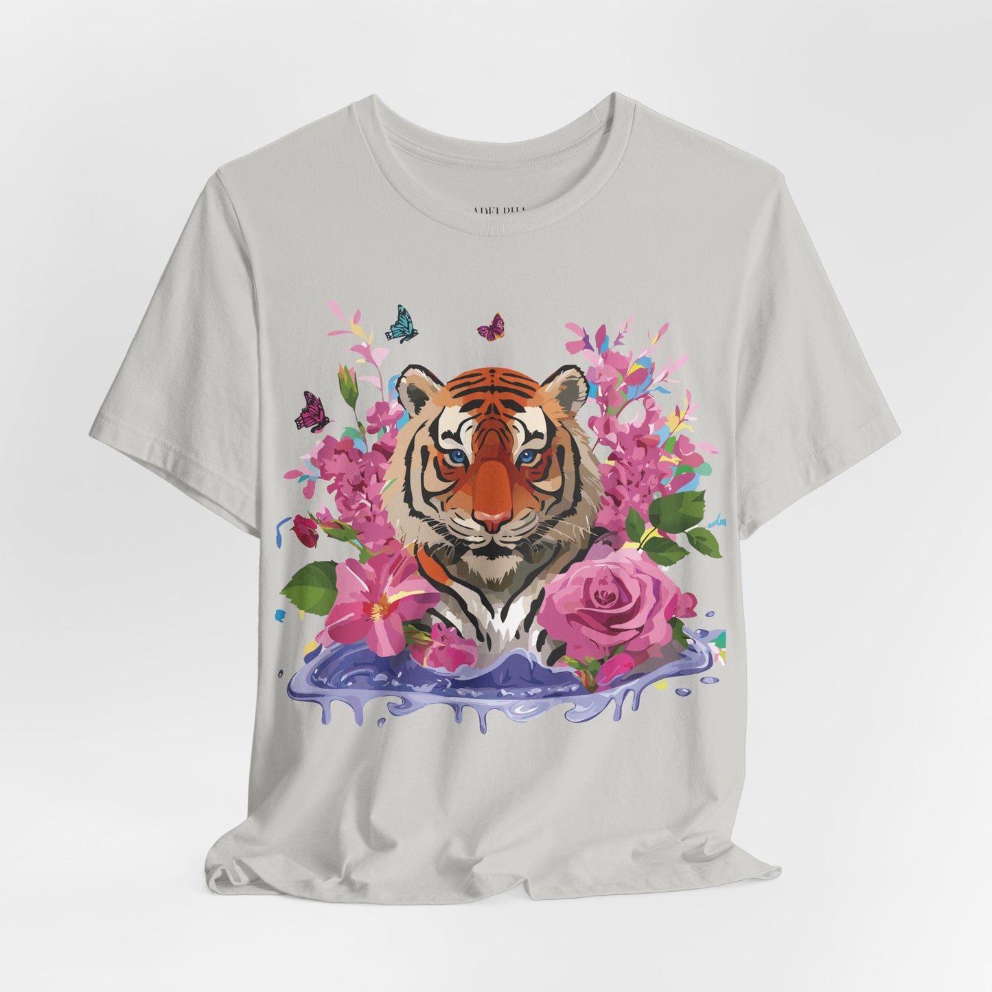 Tiger Graphic Unisex 100 Cotton Vintage Art with Animal Tee 11
