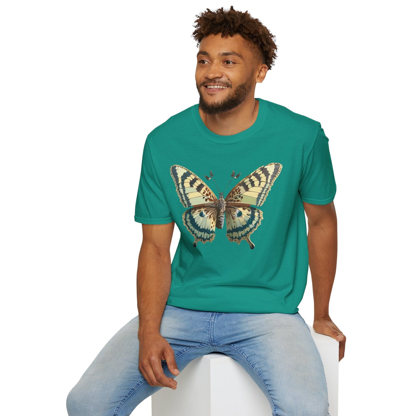 Butterfly Shirt Unisex T Shirt Monarch Butterfly Print Softstyle Gildan 64000 Tee
